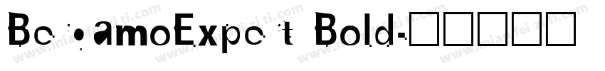 BergamoExpert Bold字体转换